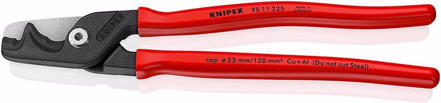 Kabelschere StepCut XL L.225mm Kopf brün.Ku.-Überzug