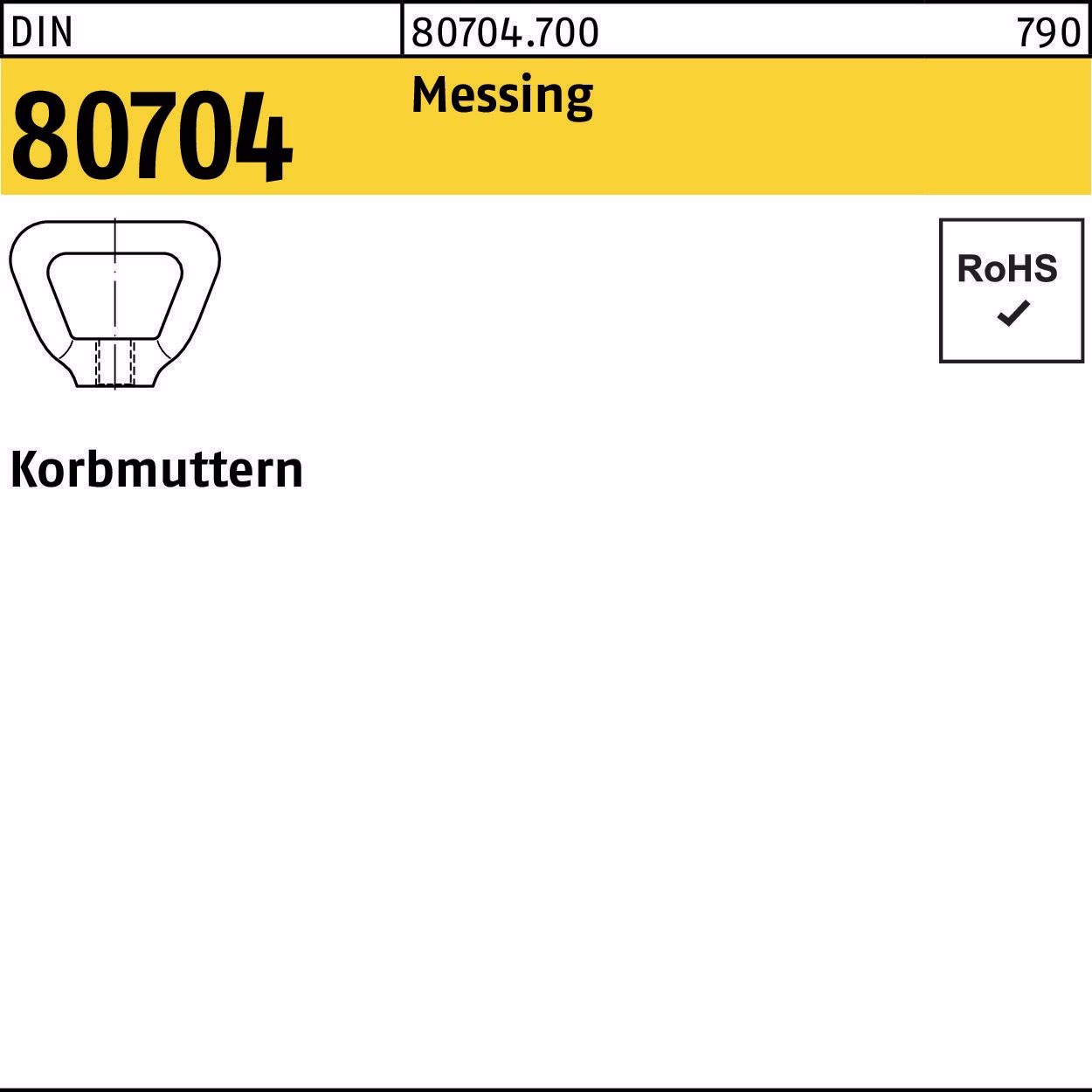 Korbmutter DIN