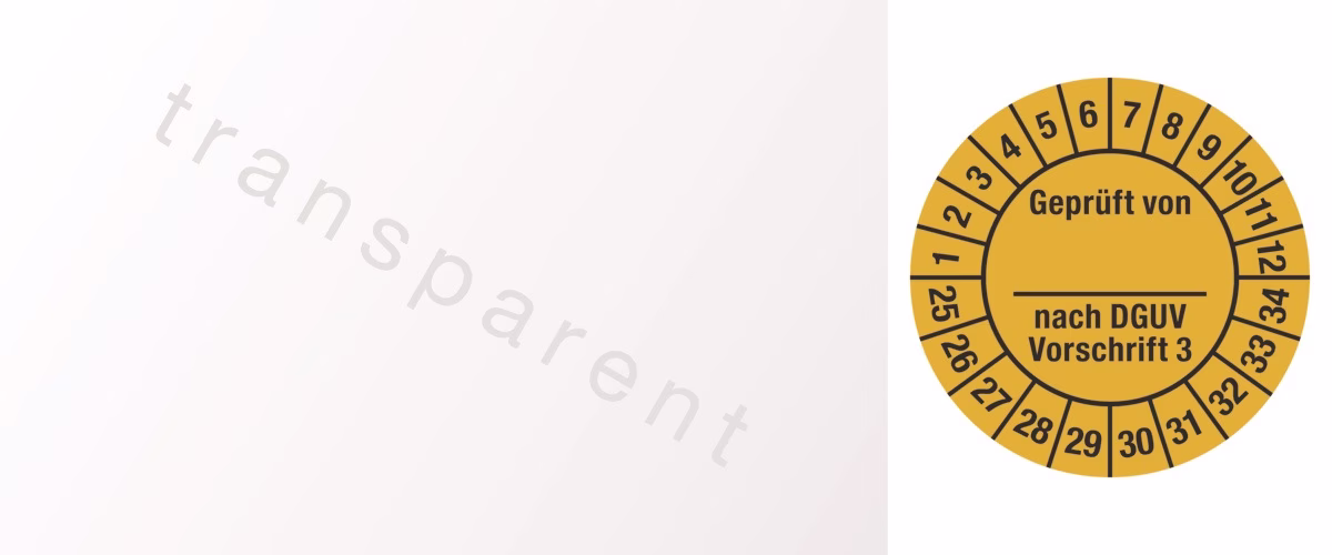Mehrjahresprüfplakette B25xL60mm J.2025-2034 Folie