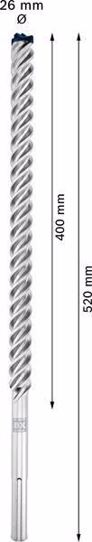 Hammerbohrer Expert SDS max-8X D.26mm Arbeits-L.400mm L.520mm SDS max 1 St