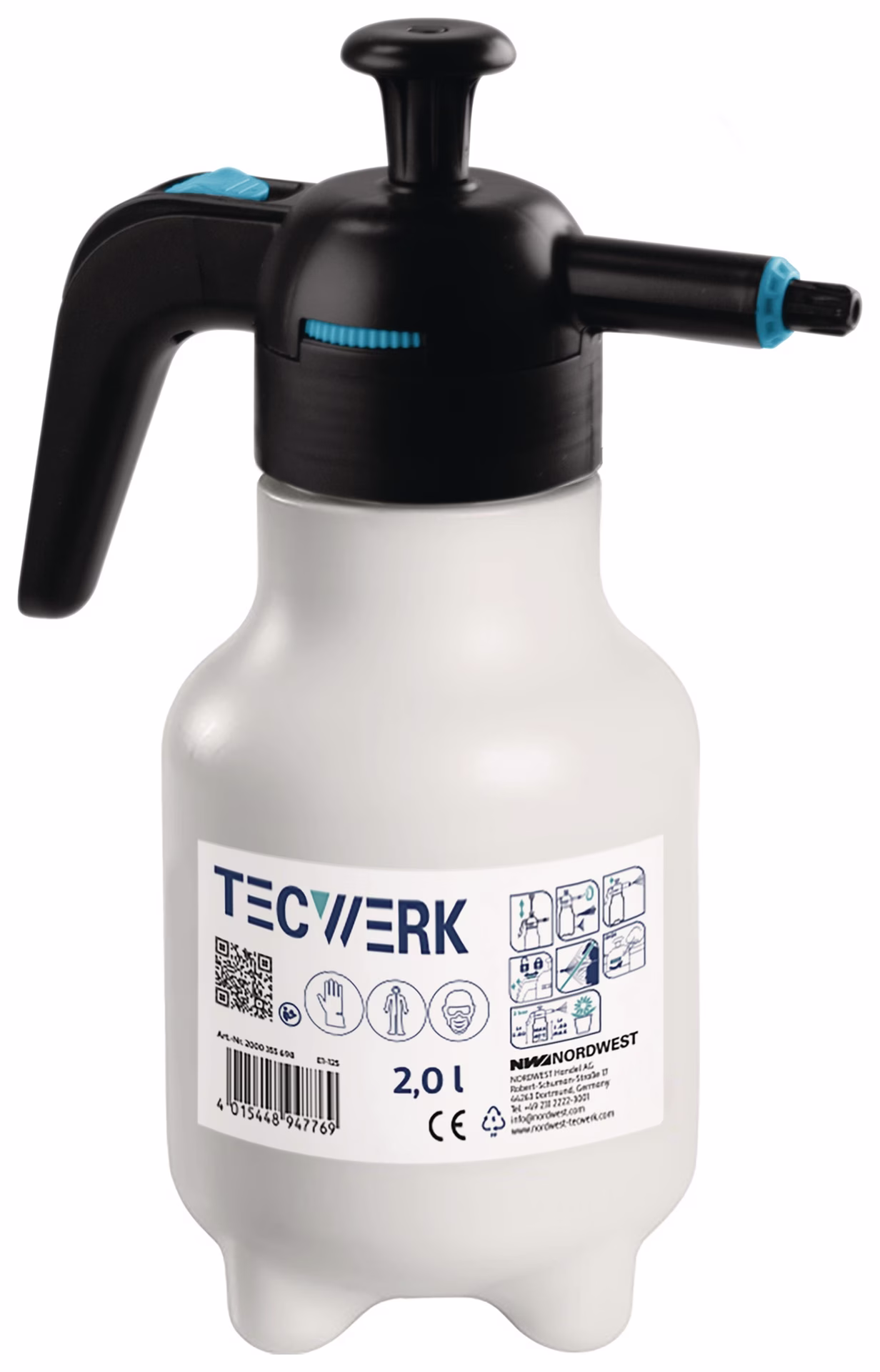 Drucksprüher 2l FPM Dichtung,Kunststoff-Düse