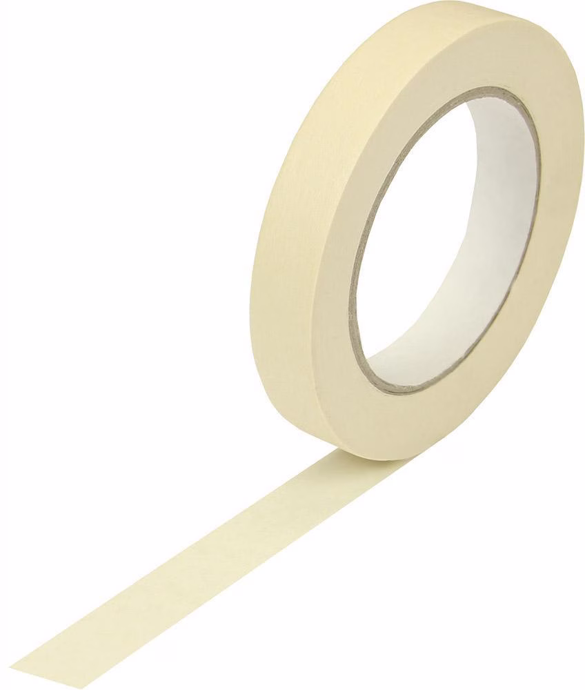Kreppband Breite 19mm Länge 50m Stärke 125µ chamois flachkrepp