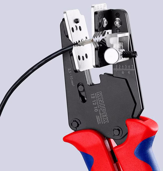 Präzisionsabisolierzange L.195mm 2,5-10 (AWG 14-8)mm² Mehrkomp.-Hüllen
