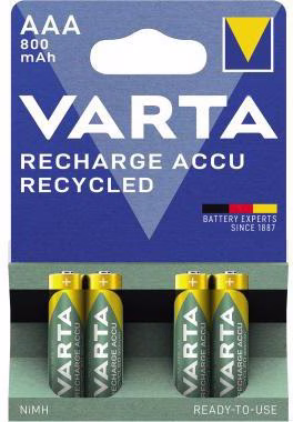Akku Recycled 56813101404 AAA NIMH 800mAh 4 St./Pack.