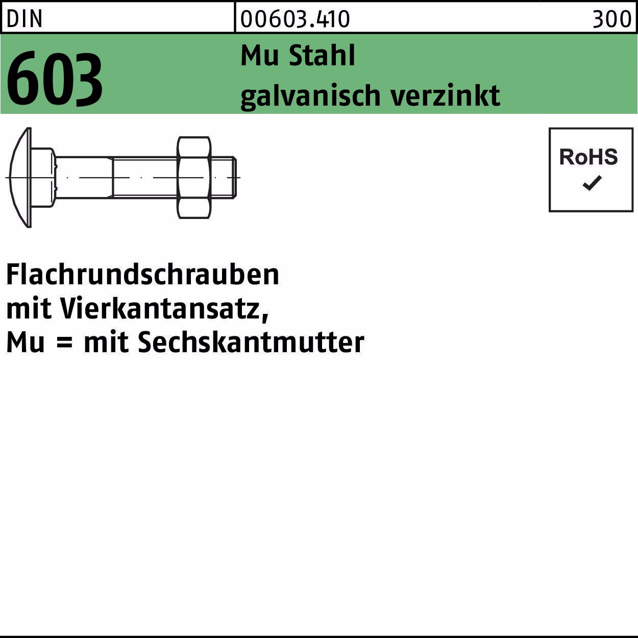 Flachrundschraube DIN 603
