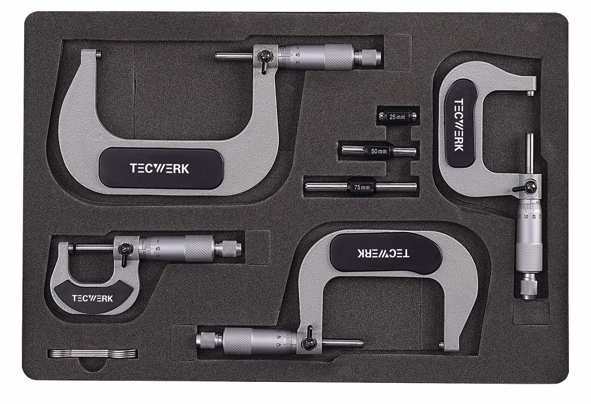 Bügelmessschraubensatz DIN 863/1 0-100mm