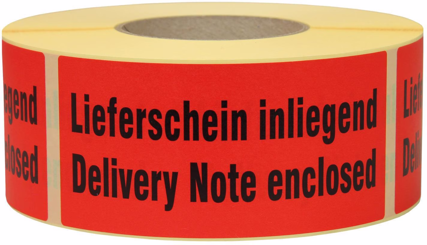 Hinweisetikett TRANSPAK