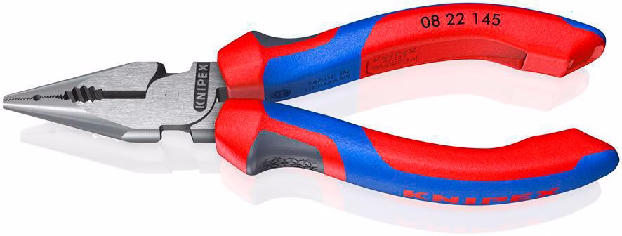 Spitzkombizange L.145mm pol.Comfort-Griff schwarz atram