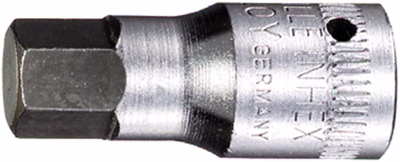 Steckschlüsseleinsatz 44 K 1/4 Zoll Innen-6-kant 5mm L.28mm