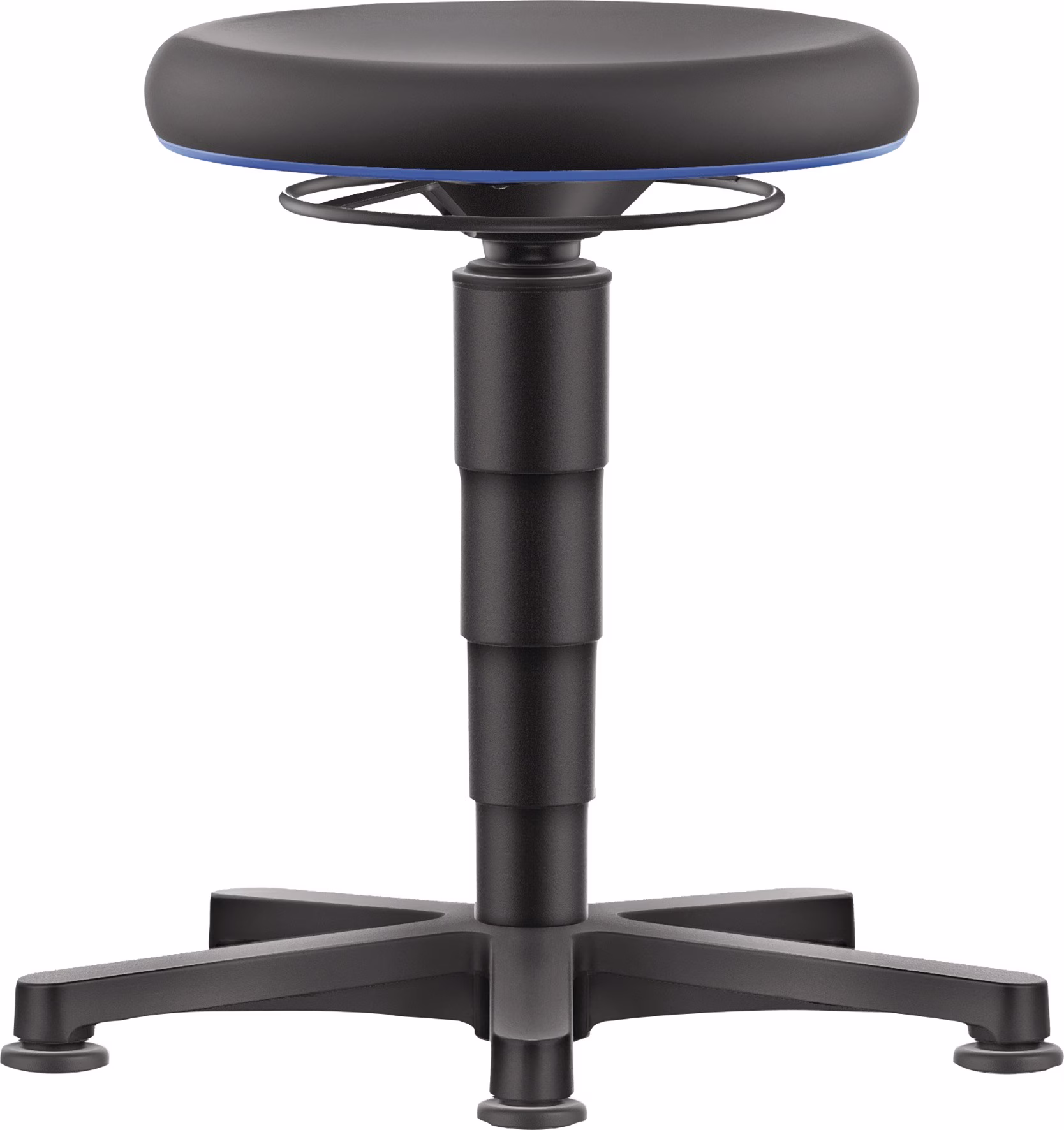 Drehhocker Bodengleiter Integralschaum Integralschaum schwarz