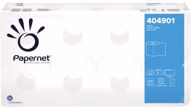 Toilettenpapier 404901 3lagig 250Blatt weiß 8 Rl./Pack.