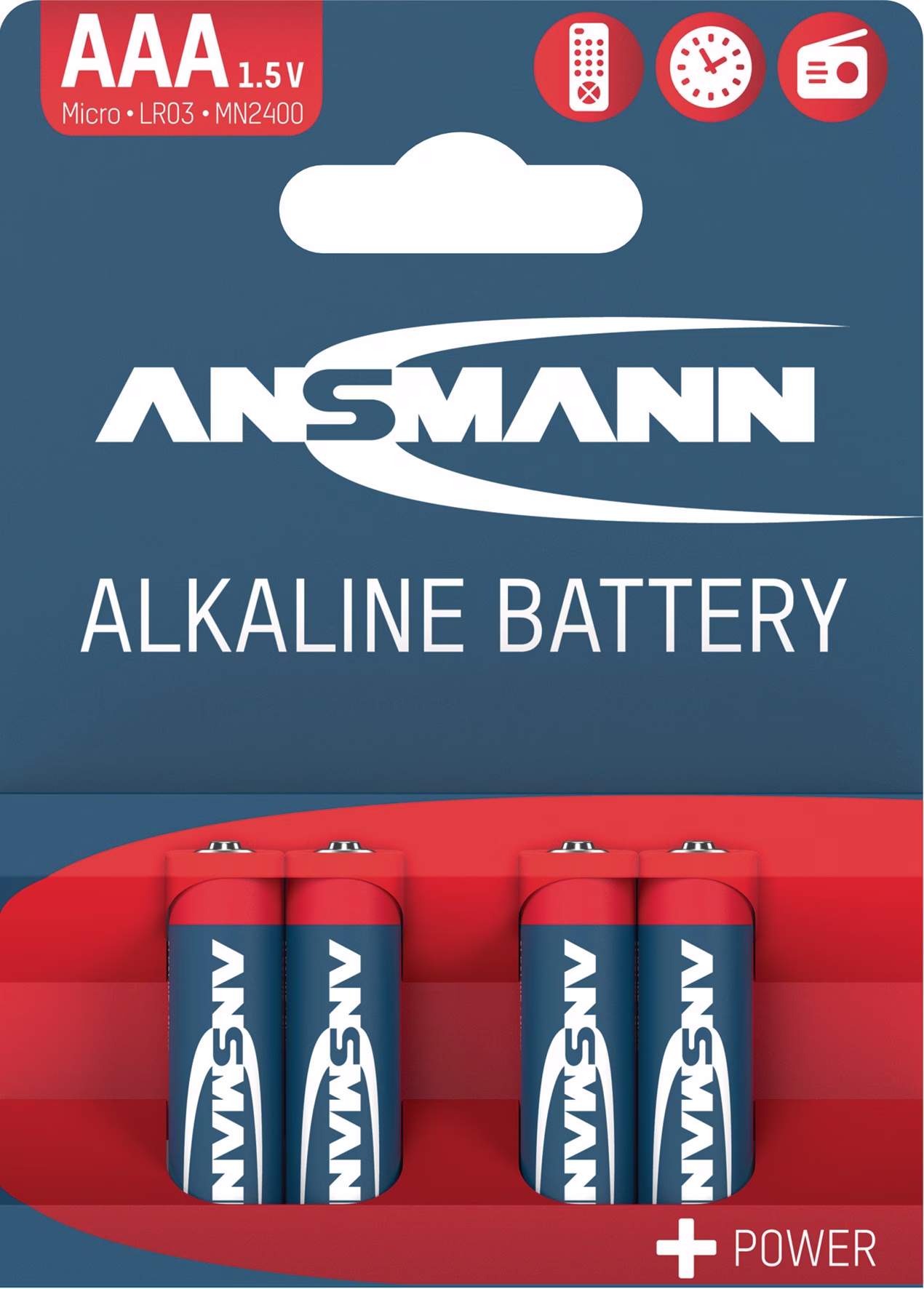 Batterie 1,5 V AAA-AM4-Micro 1200 mAh LR03 4903 4 St./Bl