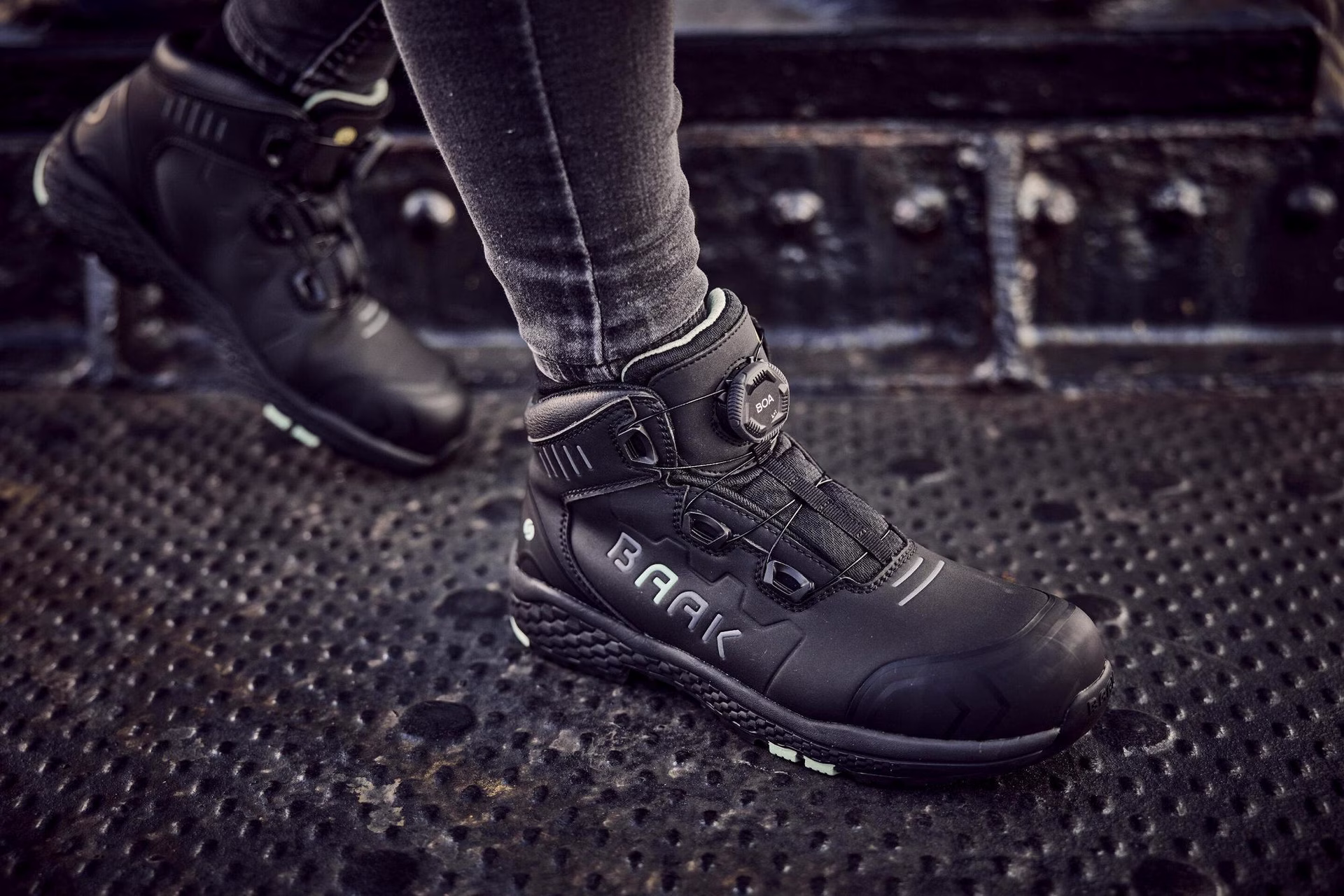 Damensicherheitsstiefel Alessia Gr.42 W.10 schwarz/grün Mikrofaser/TPU