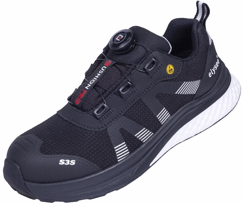 Sicherheitsschuh CUSHIONPRO® SHIELD Gr.44 W.11 schwarz/weiß S3S FO SR SC ESD
