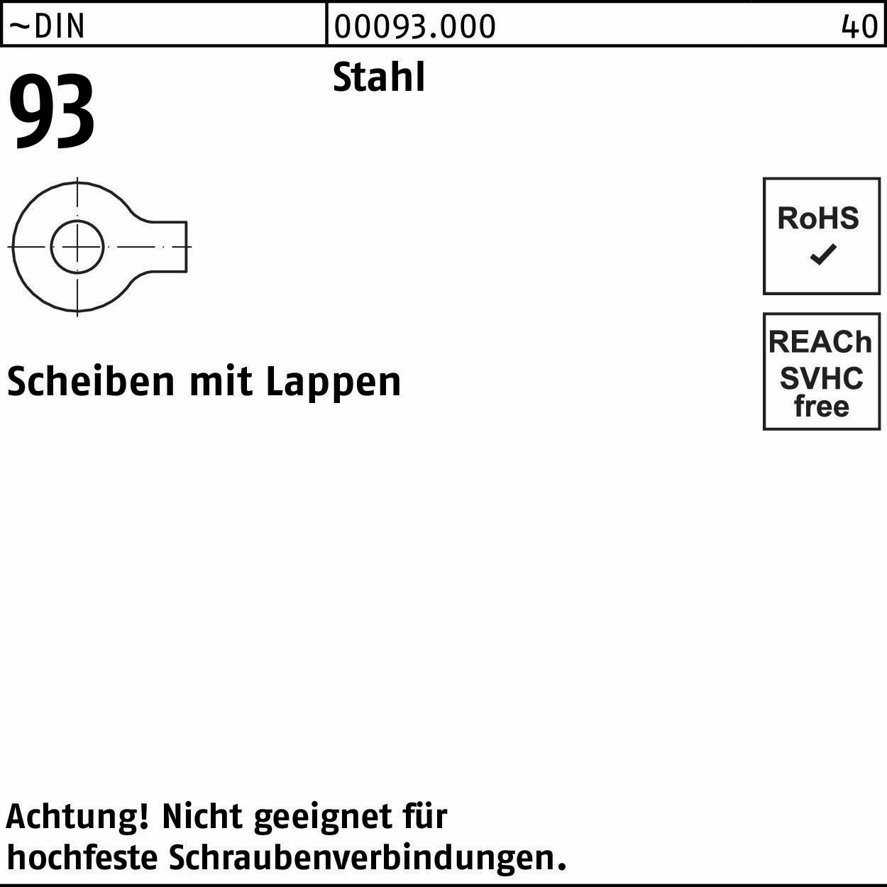 Unterlegscheibe DIN 93