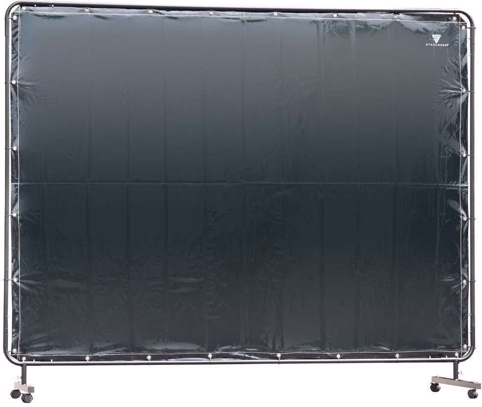 Schweißerschutzwand 2,4x1,8m Schwarz