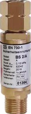 Sicherheitseinrichtung f.Druckregler