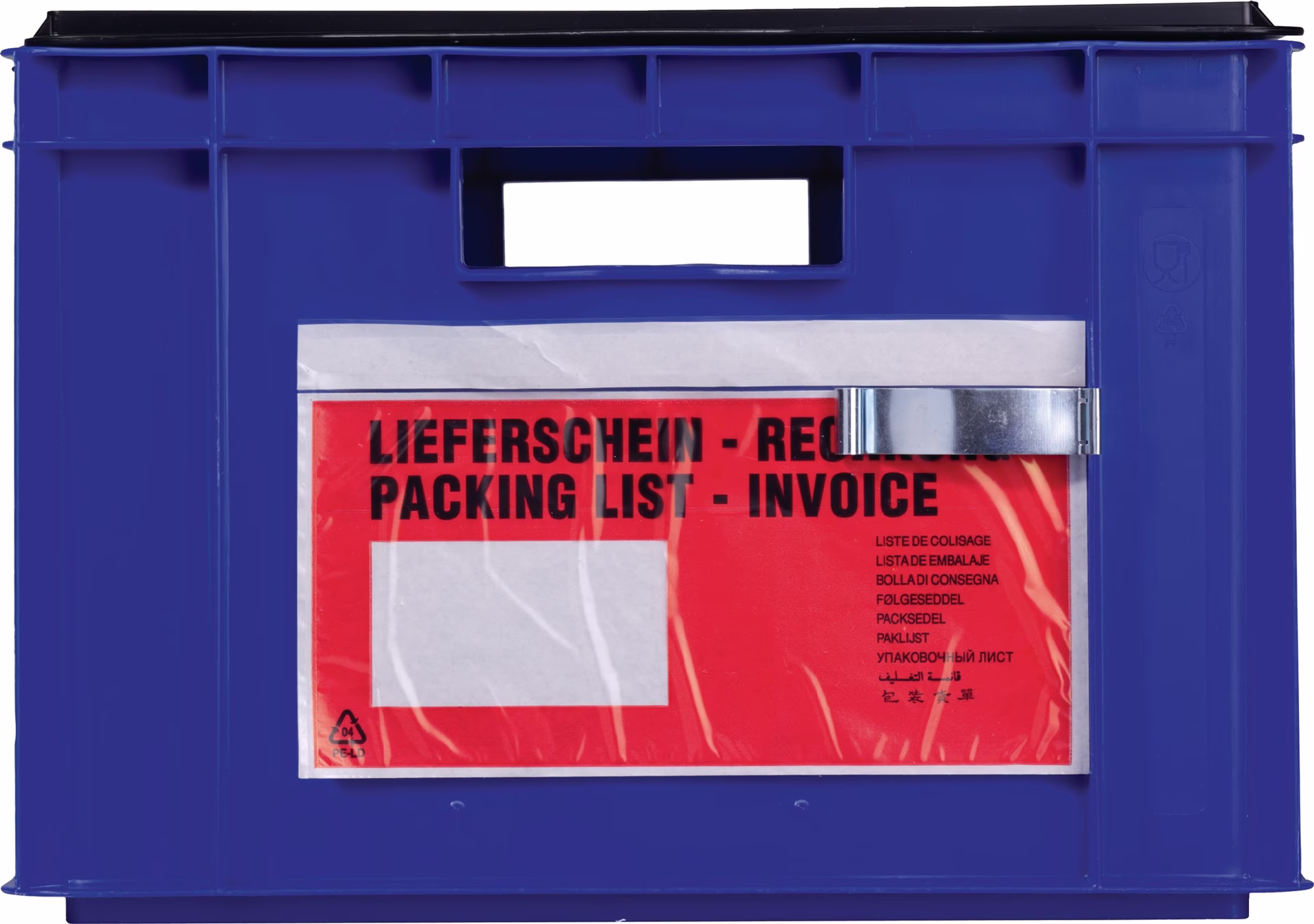 Etikettenklammer Federstahl verz.f.Transportstapelkasten 25St./Karton