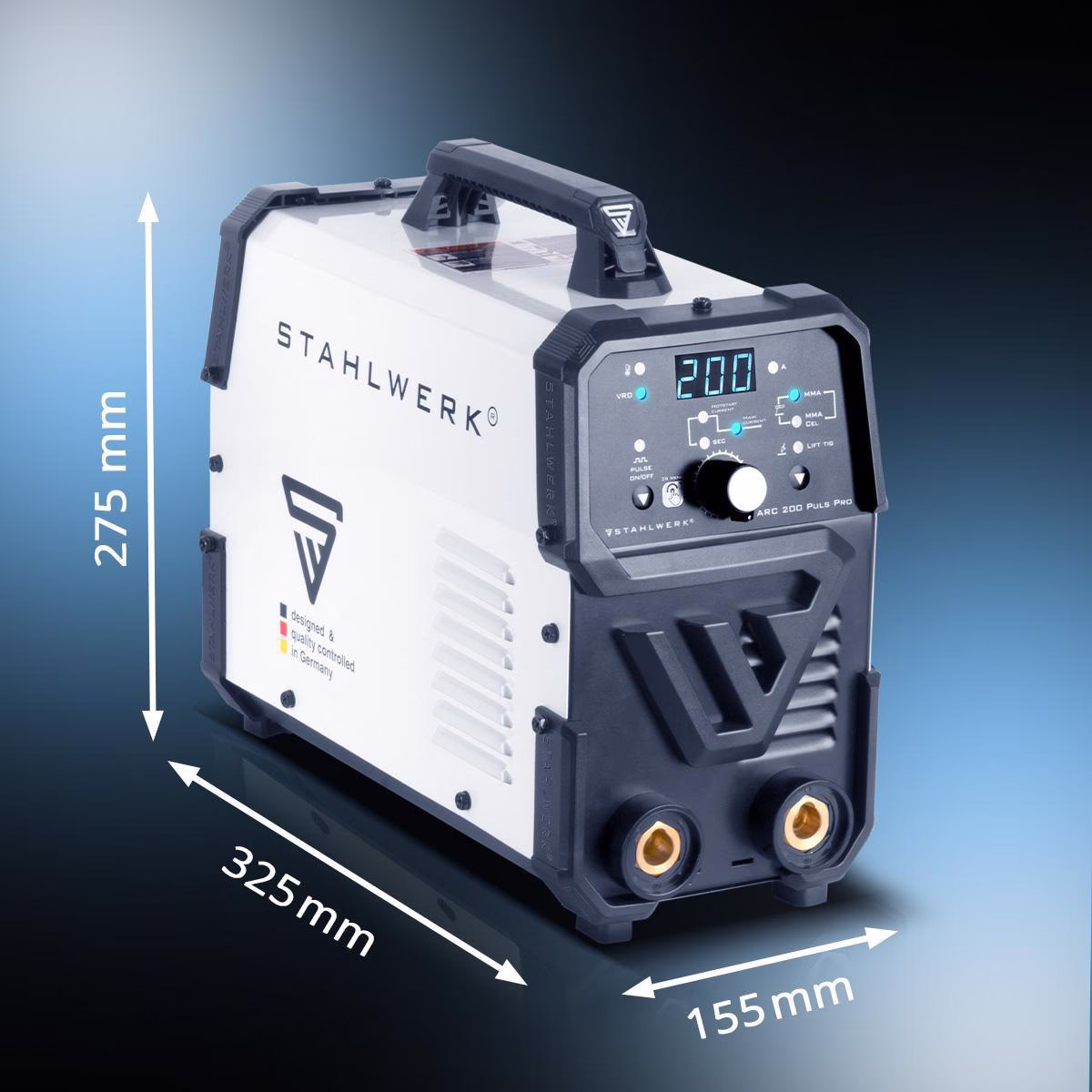 Elektrodenschweißgerät ARC 200 Puls Pro m.Zub.10-200 A