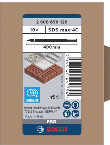 Spitzmeißel L.400mm SDS-MAX 10er Pk