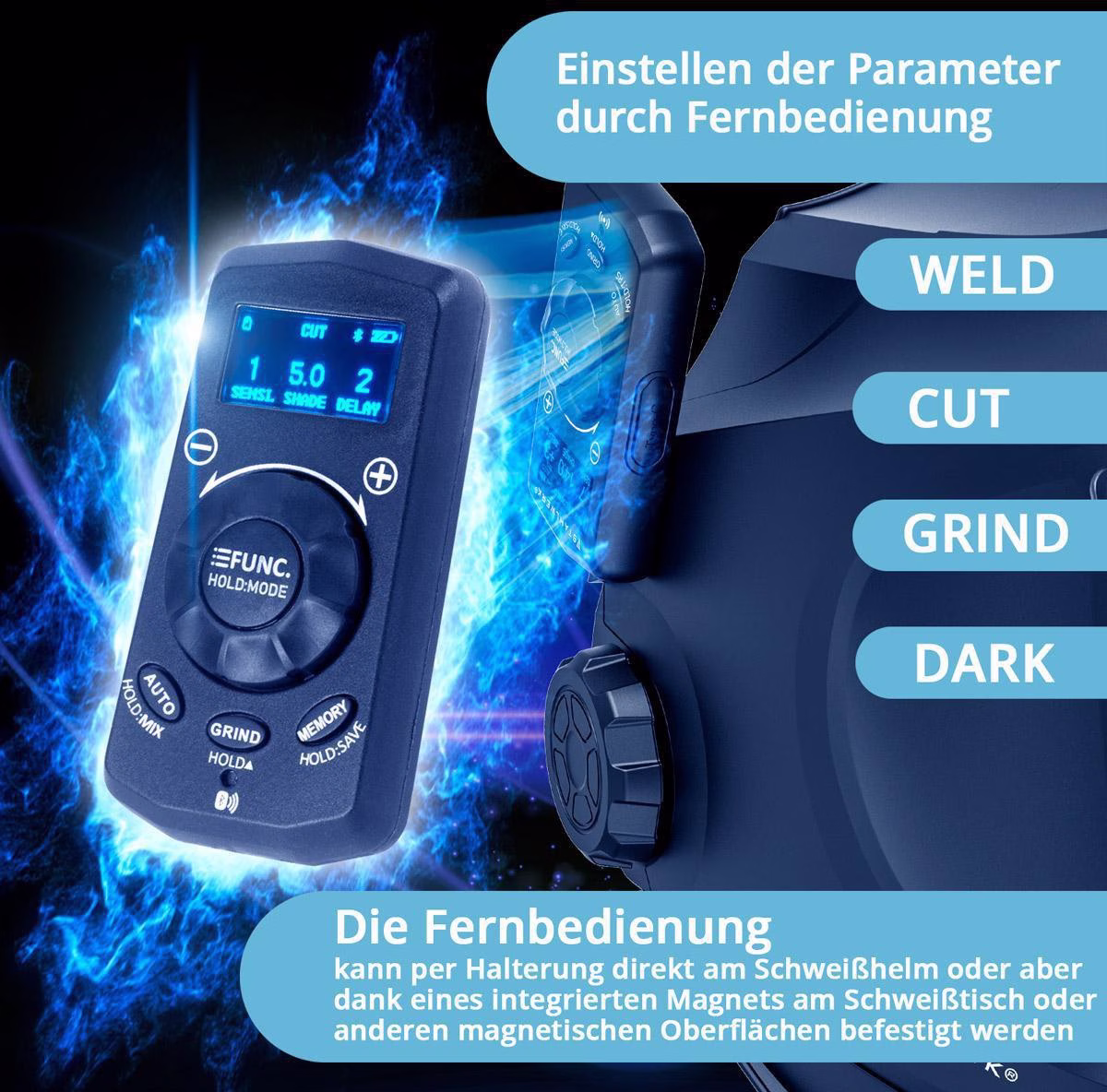 Automatik-Schweißhelm MASTER AIR Frischluftsystem TH3