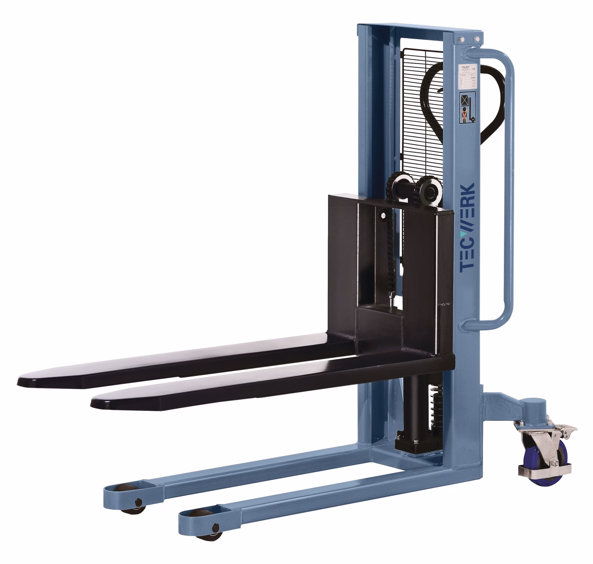 Hochhubstapler Tragfähigkeit 1000 kg Gabellänge 1150 mm handhydraulisch TECWERK