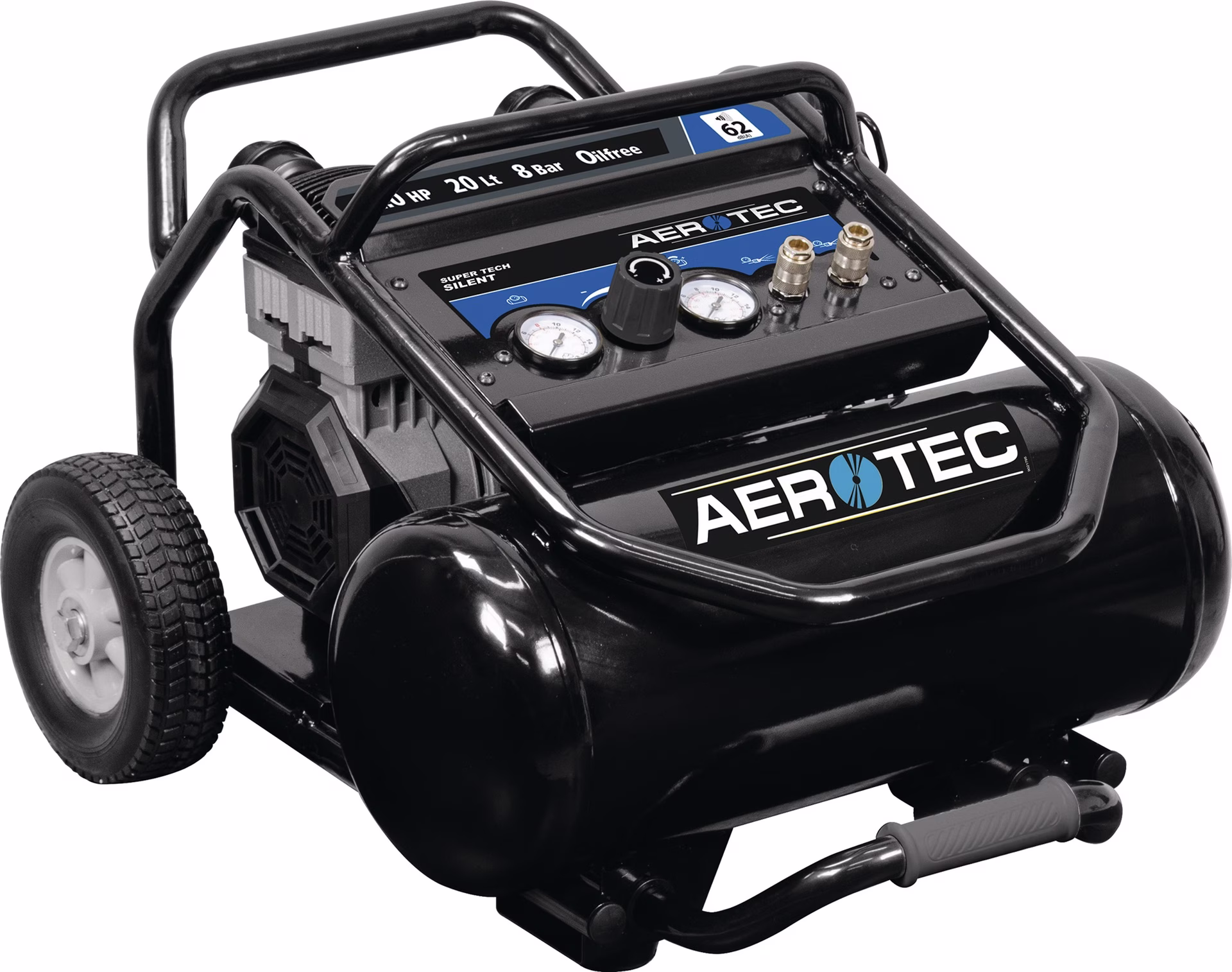 Kompressor Aerotec SUPERTECH Silent 240l/min 8bar 1,5 kW 230 V,50 Hz 20l
