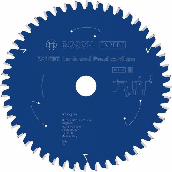 Kreissägeblatt EXPERT Laminated Panel AD 165mm Z.48 WZ Bohr.20mm Schnitt-B.1,8mm