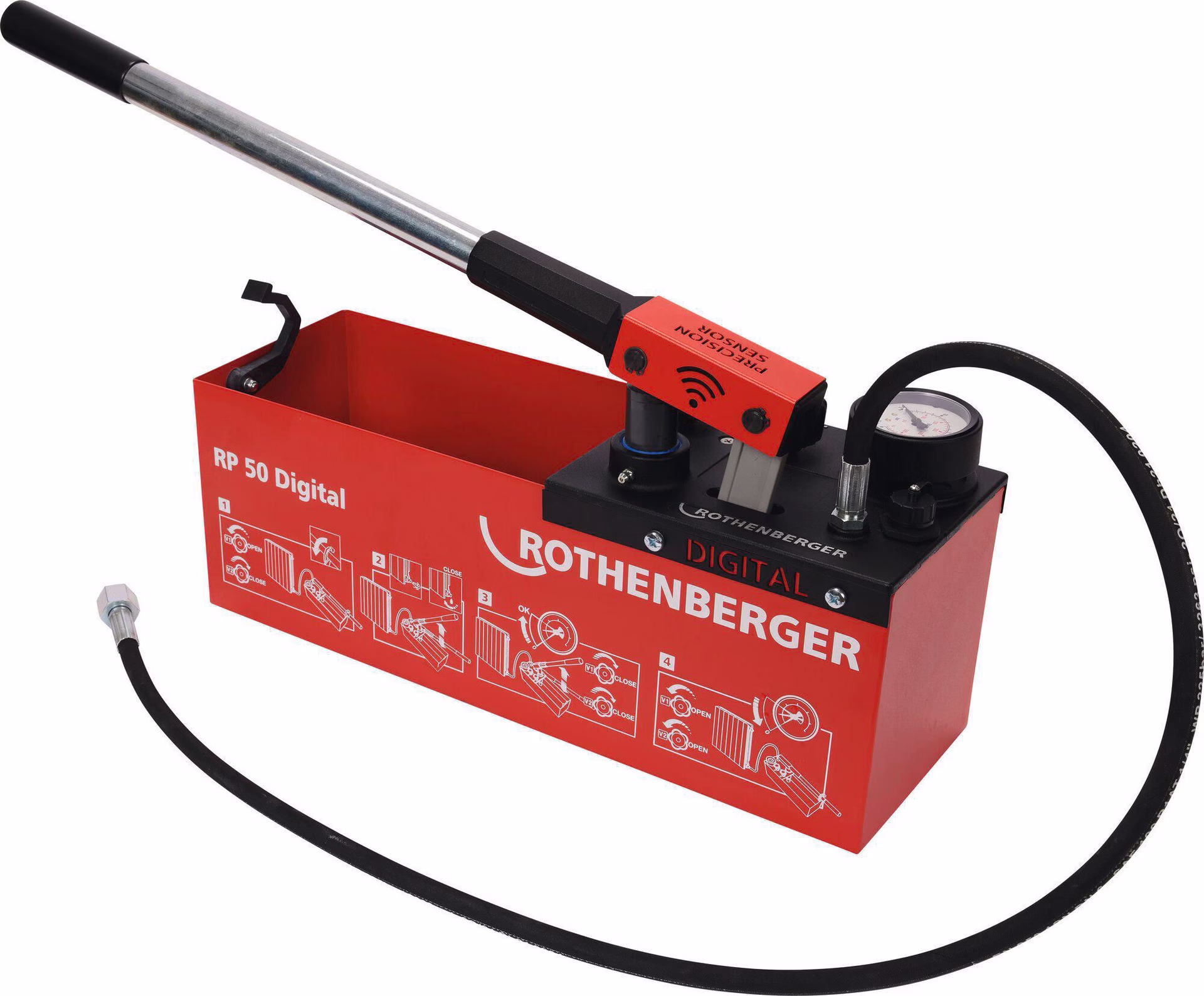 Prüfpumpe RP 50 dig.0-30bar R 1/2 Zoll Saugvolumen p.Hub ca.45ml