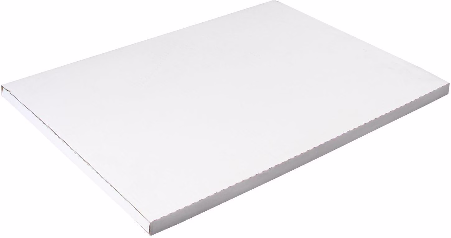 Kalenderverpackung 1-wellig Maße 605x427x15mm A2 Qualität 1.3B weiß