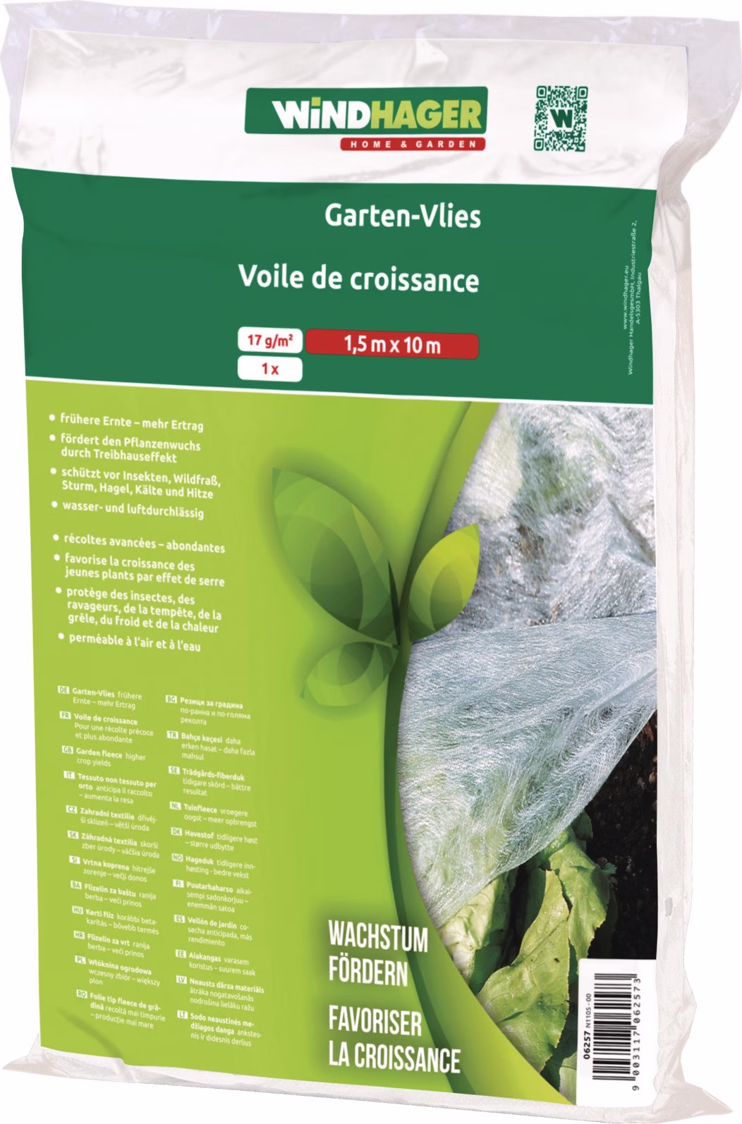 Gartenvlies L10xB1,5m 100% PP S.17g/m²