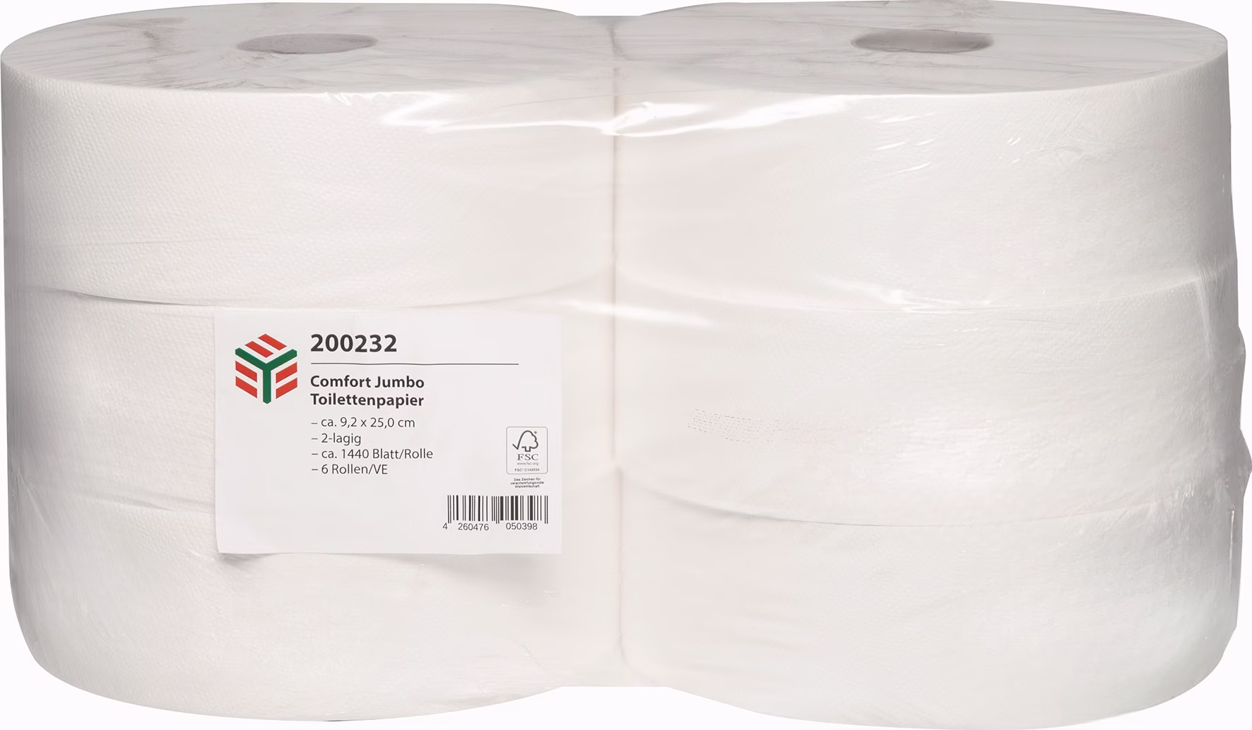 Toilettenpapier ELOclean Comfort Jumbo 2-lag