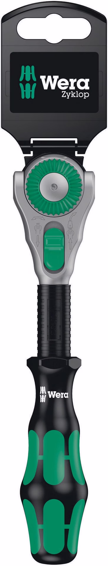 Schwenk- u.U.-Knarre Zyklop Speed 3/8 Zoll Z.72 L.199mm 2K-Griff