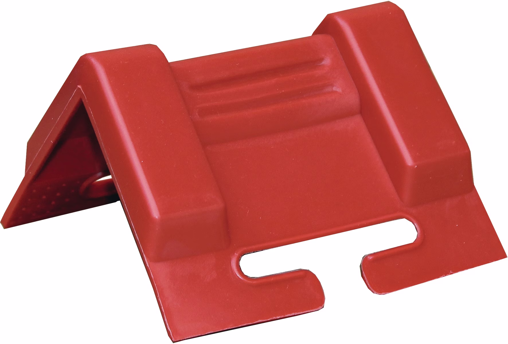 Kantenschutzwinkel Schenkel-L.95x95mm rot m.Schlitz 10 St./Set