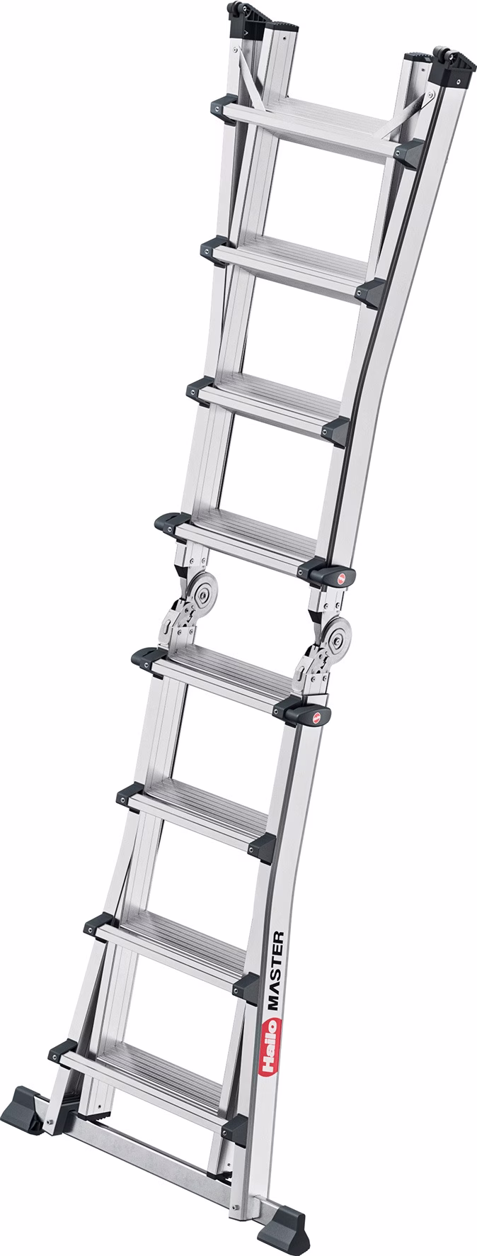Vielzweckleiter Master M100 Alu.Sprossen 4x4 gekl.H270xB580xT270mm