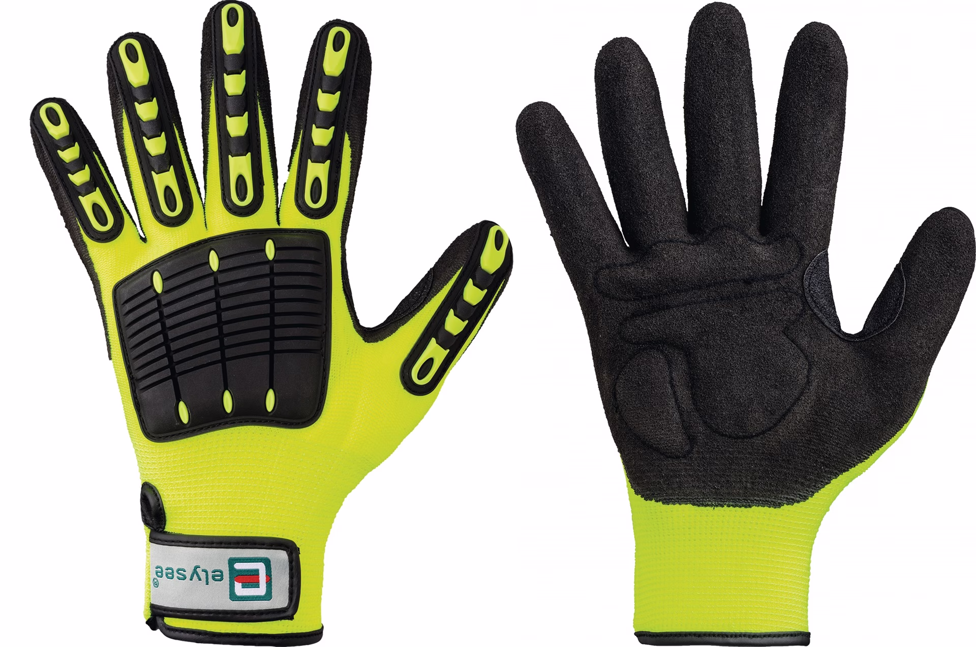 Handschuhe Resistant leuchtend gelb/schwarz EN 388 PSA II
