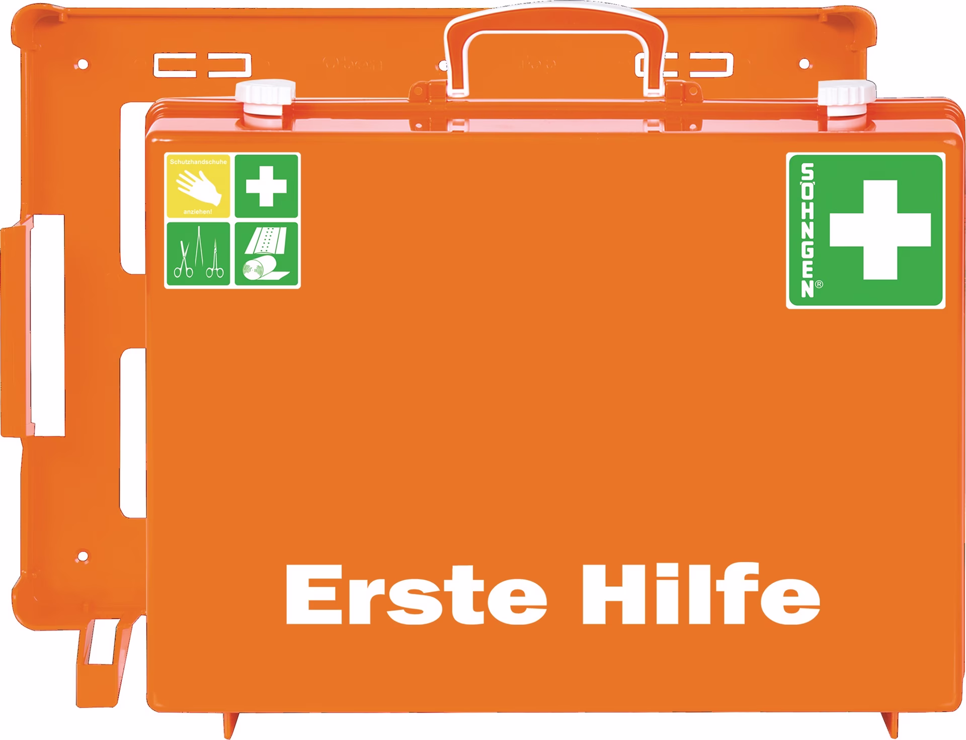 Erste Hilfe Koffer gr.MT-CD B400xH300xT150ca.mm orange