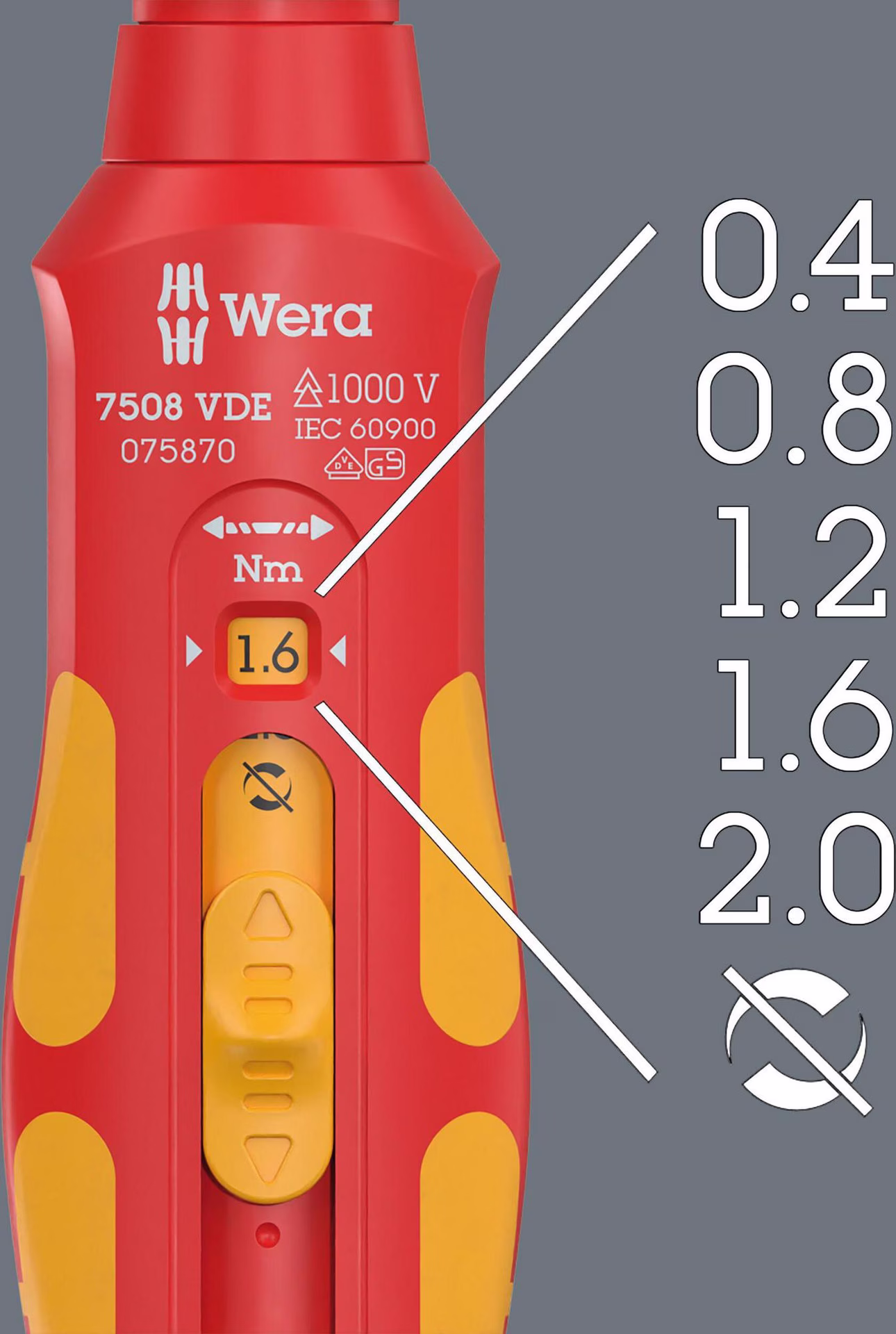 Drehmomentschraubendreher 7508 VDE Kraftform Safe-Torque Speed 9mm