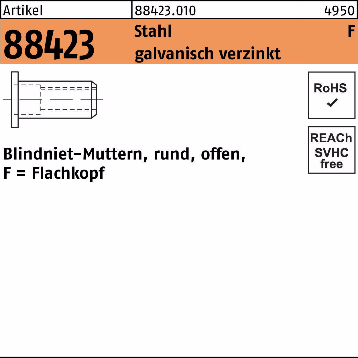 Blindnietmutter R 88423 FLAKO