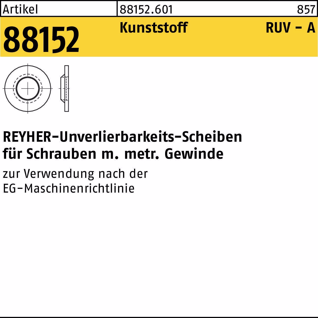 Unverlierbarkeitsscheibe R 88152 Ku. natur 100