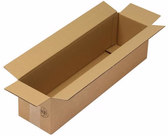 Faltkarton 1-wellig Maße 600x150x150 mm A1 Qualtität 1.3C braun