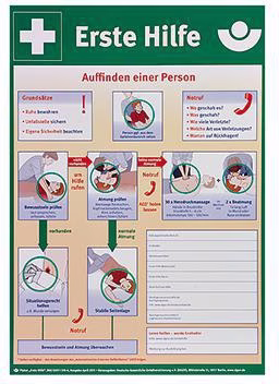 Erste Hilfe Anleitung 8001034 nach BGI 510-2 Kunststoff