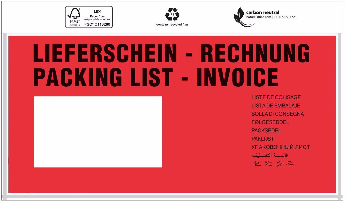 Dokumententaschen Standard Maße