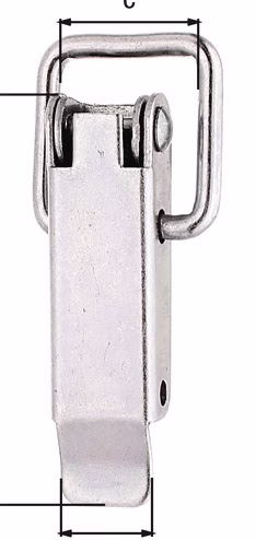 Kistenverschluss H.49mm B.13mm STA roh galv.verz.d.pass