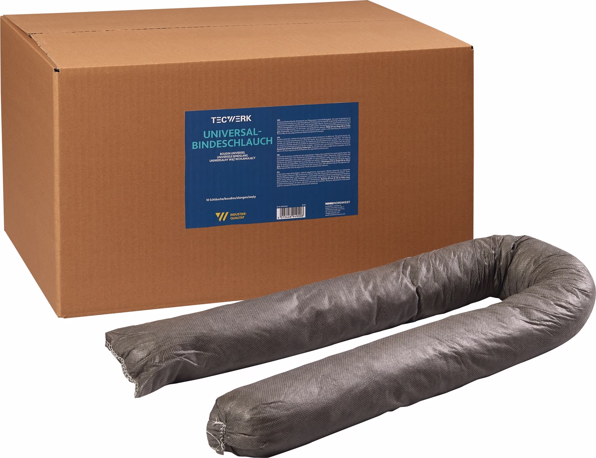 Universalbindeschlauch grau L.120cm D.8cm 10 St.Krt