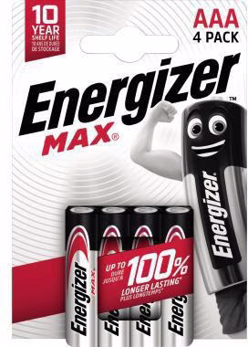 Batterie Max Alkaline E303325600 AAA LR03 4St.