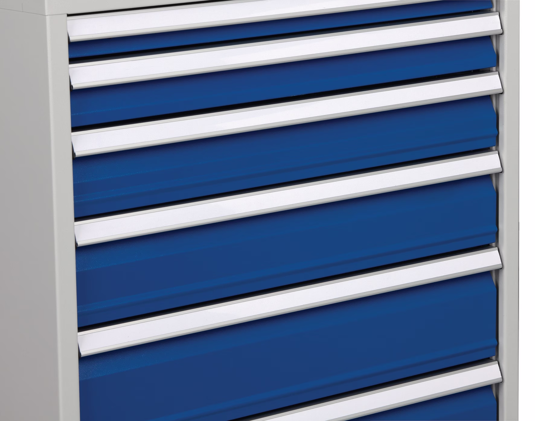 Schubladenschrank H1019xB705xT736mm lichtgrau/grau 6 Schubl.Voll.Bedrunka