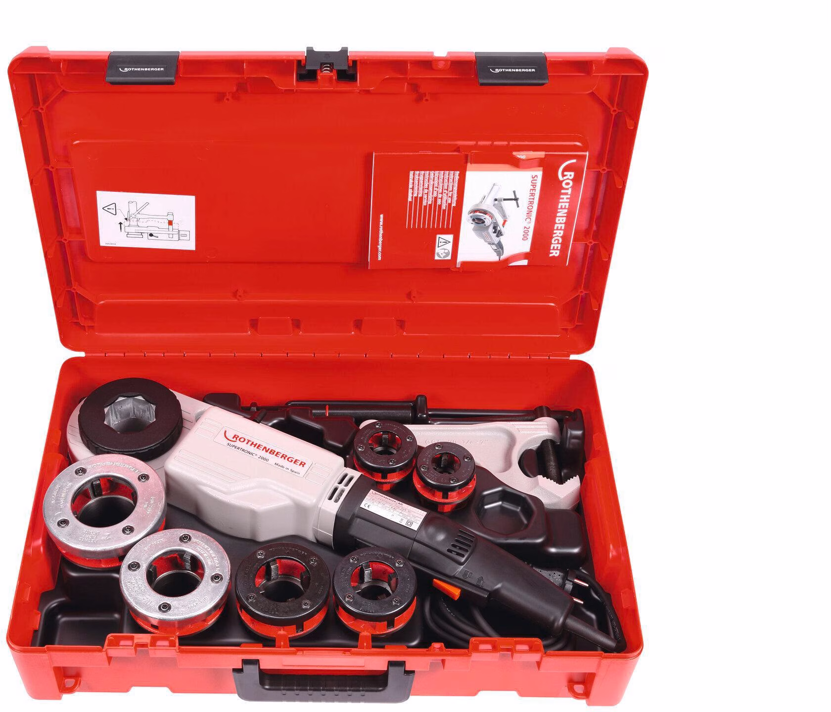 Gewindeschneidmaschine SUPERTRONIC® 2000 Set,BSPT R 1/2-2Zoll 1010W