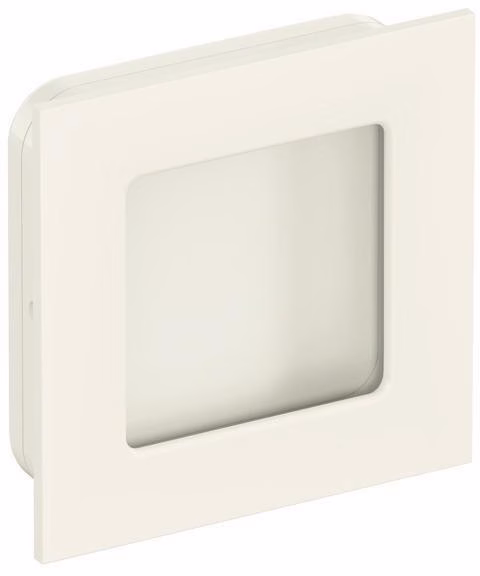 Schiebetürmuschel 544.60 PA 99 reinweiß glänzend quad.f.HLT L.60mm B.60mm