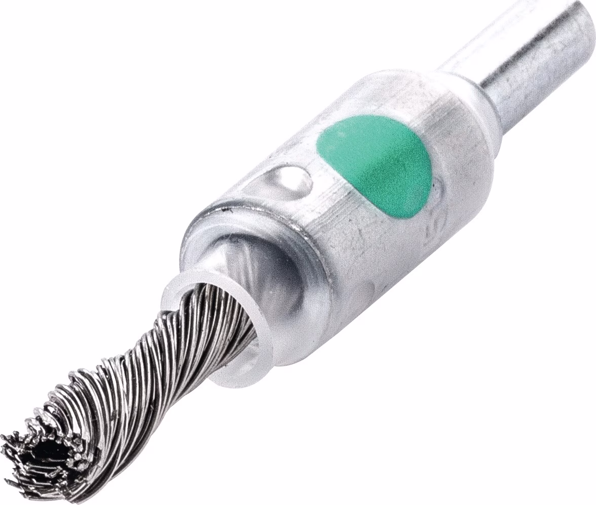 Pinselbürste D.10mm Schaft 6mm Drahtstärke 4500min-¹